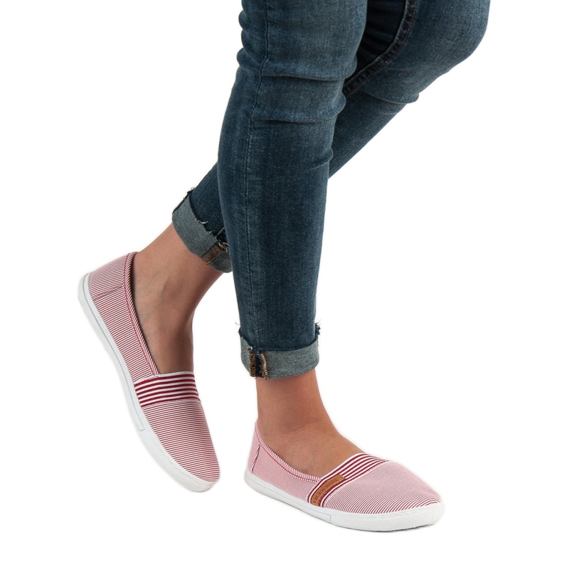 Comfortable VICES Slipony white red 2