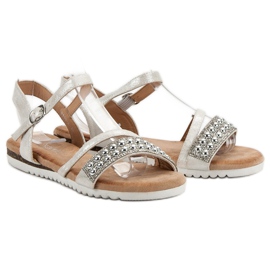Groto Gogo Sandals With Glitter grey 1