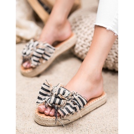 Seastar Striped Slippers brown blue 2 Seastar Striped Slippers brown blue 2