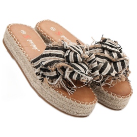 Seastar Striped Slippers brown 2