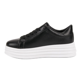 SHELOVET Black Sport Shoes 1