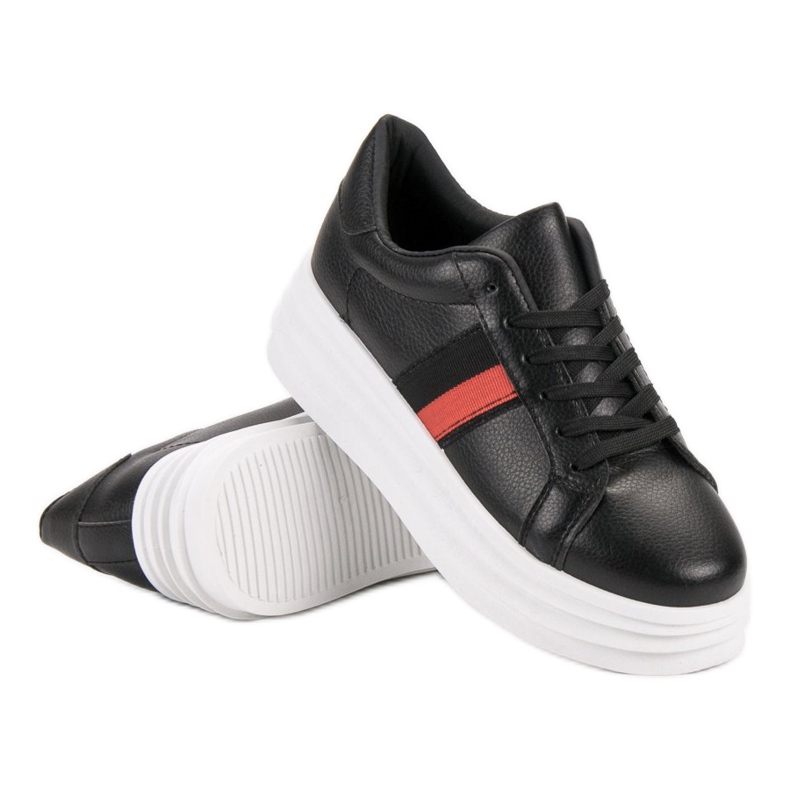 SHELOVET Black Sport Shoes 2