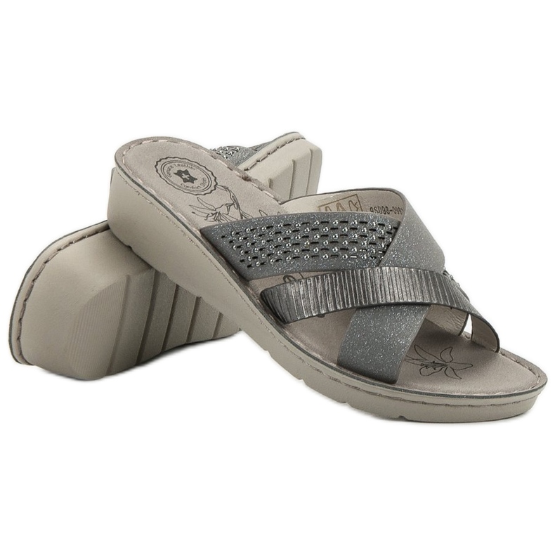 Evento Comfortable Gray Slippers grey 2