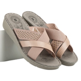 Evento Comfortable Powder Slippers pink 2