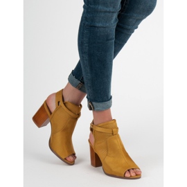 Evento Stylish Closed Sandals yellow 2