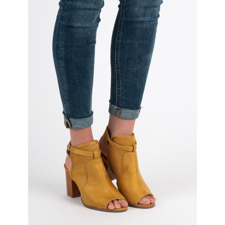 Evento Stylish Closed Sandals yellow 1