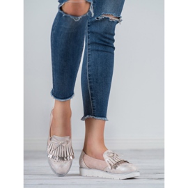 Balada Loafers with fringes pink 2