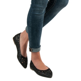 Openwork VICES ballerinas black 1