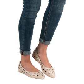 Openwork VICES ballerinas beige 1