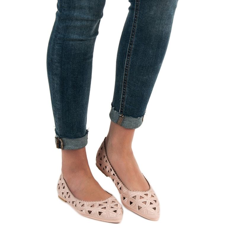 Openwork VICES ballerinas pink 2