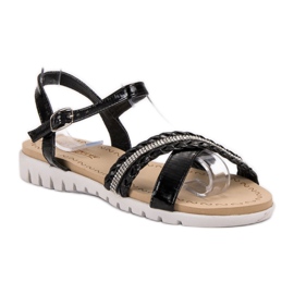 Groto Gogo Sandals With Crystals black 1