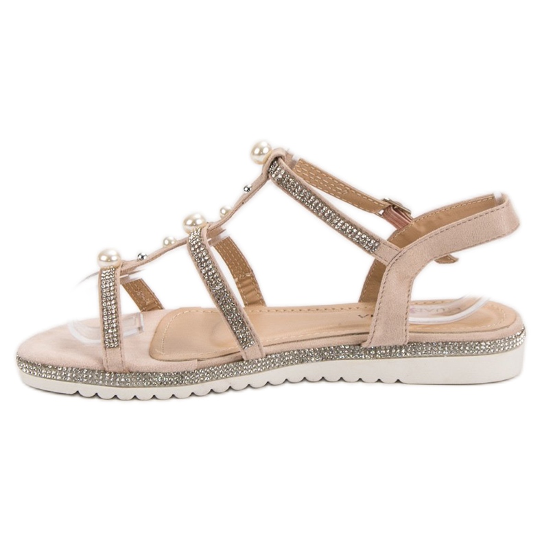 GUAPISSIMA Sandals With Pearls pink 1