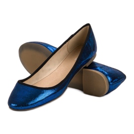 SHELOVET Blue ballerinas 1