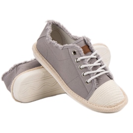 SHELOVET Lace-up Espadrilles yellow 1