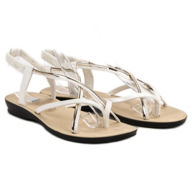 Camo White Slip-On Sandals 1