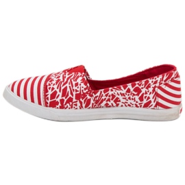 Sweet Shoes Slipons With A Pattern white red 2