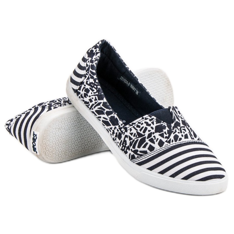 Sweet Shoes Slipons With A Pattern navy blue 1