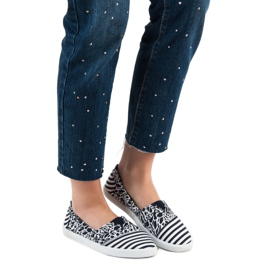 Sweet Shoes Slipons With A Pattern navy blue 2