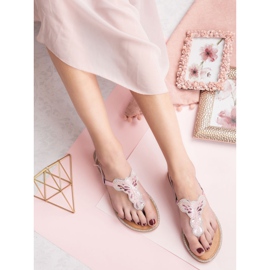 Queentina Comfortable Pink Sandals 2