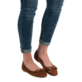 Best Shoes Camel ballerinas brown 1
