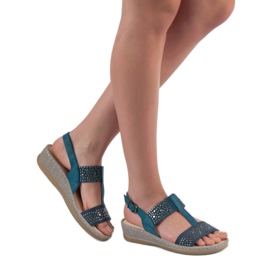 Kylie Sandals On The Platform blue 1
