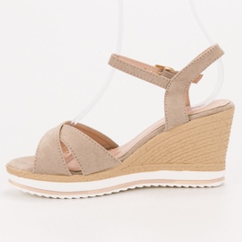 Anesia Paris Fashionable Beige Sandals 1