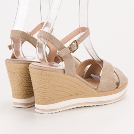 Anesia Paris Fashionable Beige Sandals 2