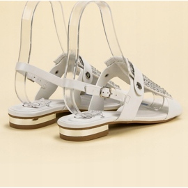 Kylie Women's white sandals 1