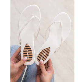 SHELOVET Classic flip-flops white 1