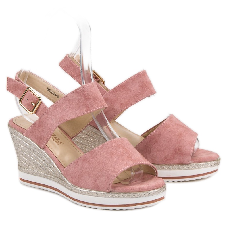 SHELOVET Light Pink Sandals 1