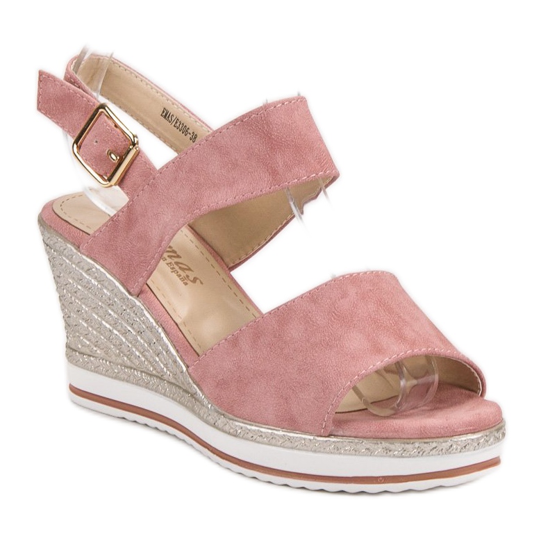 SHELOVET Light Pink Sandals 2