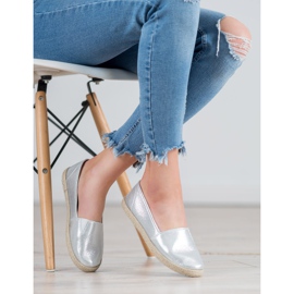 SHELOVET Shiny Slipons grey 2
