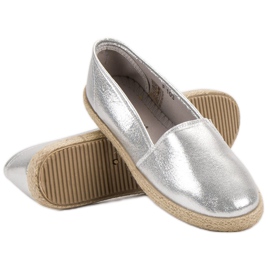 SHELOVET Shiny Slipons grey 1