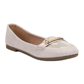 Top Shoes Stylish ballerinas grey 1