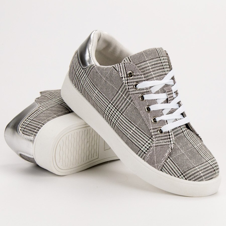 Evento Checkered Sport Shoes grey 2