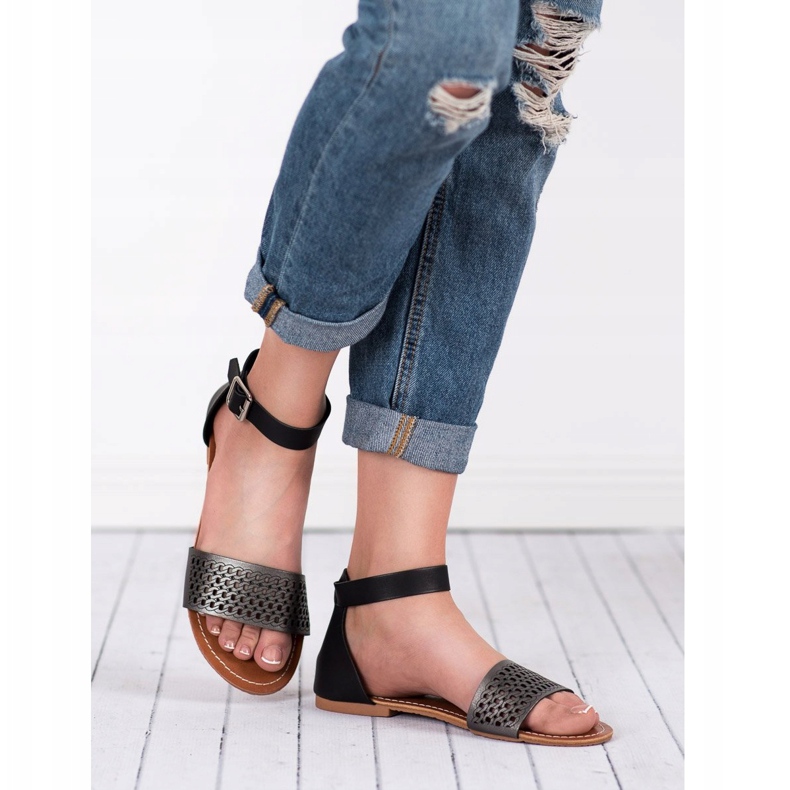 Evento Openwork Sandals black 2