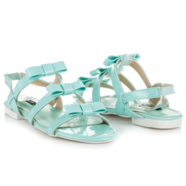 Vices Lacquered Sandals With Bows green 1