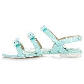 Vices Lacquered Sandals With Bows green 3