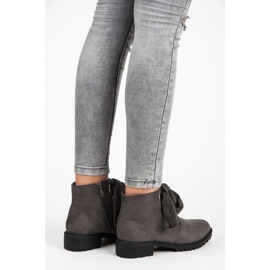 Bestelle Ribbon-tied boots grey 1
