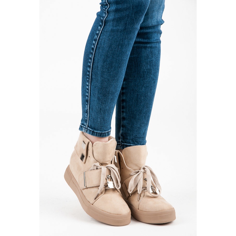 Seastar Suede Wedge Sneakers brown 1