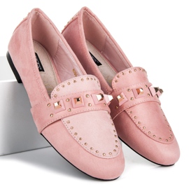 Vices Suede loafers pink 1