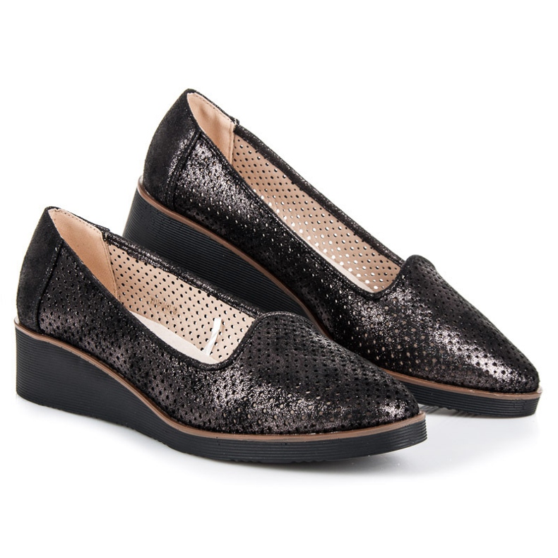 Vinceza Openwork Lords black 2