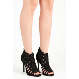 Seastar Openwork Sandals On A Slider black 1