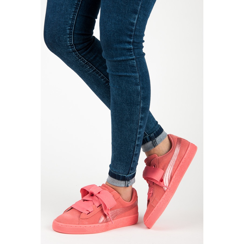 Puma Suede Heart Snk Jr pink 2