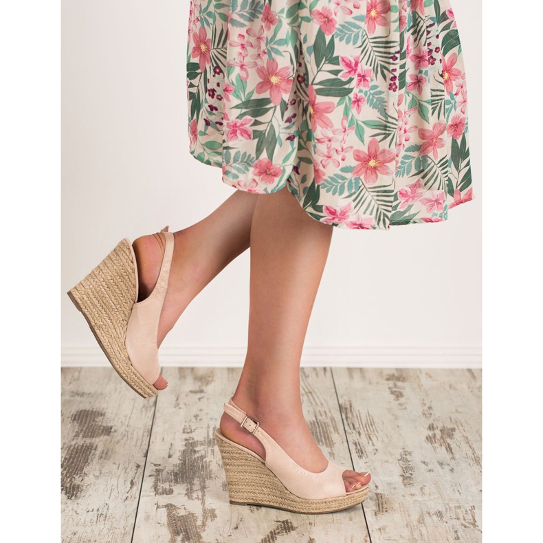 Renda Fashionable Suede Sandals brown 2