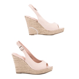 Renda Fashionable Suede Sandals brown 1