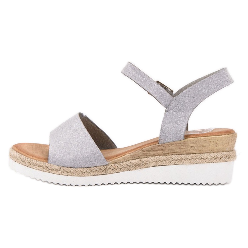SDS Gray Sandals With Glitter grey 2 SDS Gray Sandals With Glitter grey 2