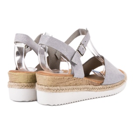 SDS Gray Sandals With Glitter grey 1