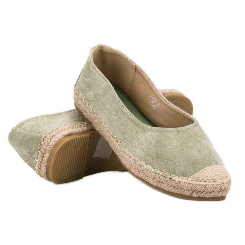 Marquiz Suede ballerinas green 2