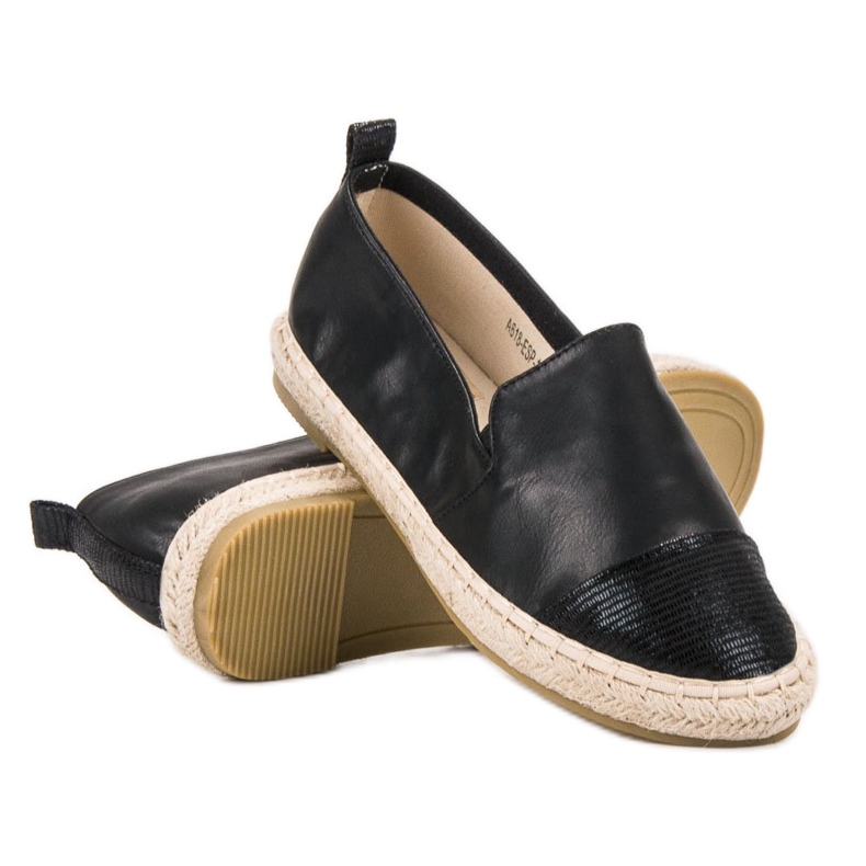 Bestelle Fashionable Espadrilles black 2